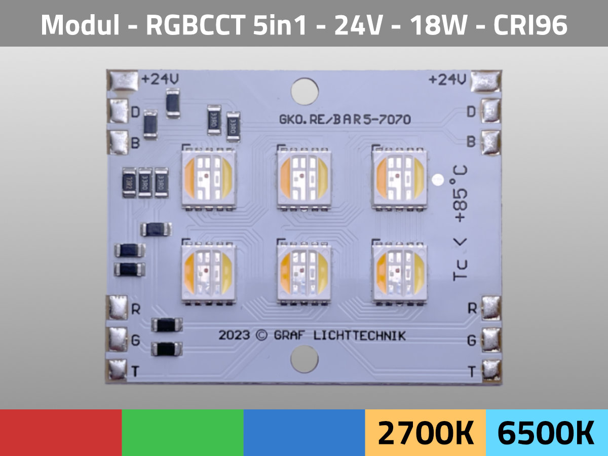 RGB CCT LED High Power CRI TLCI top