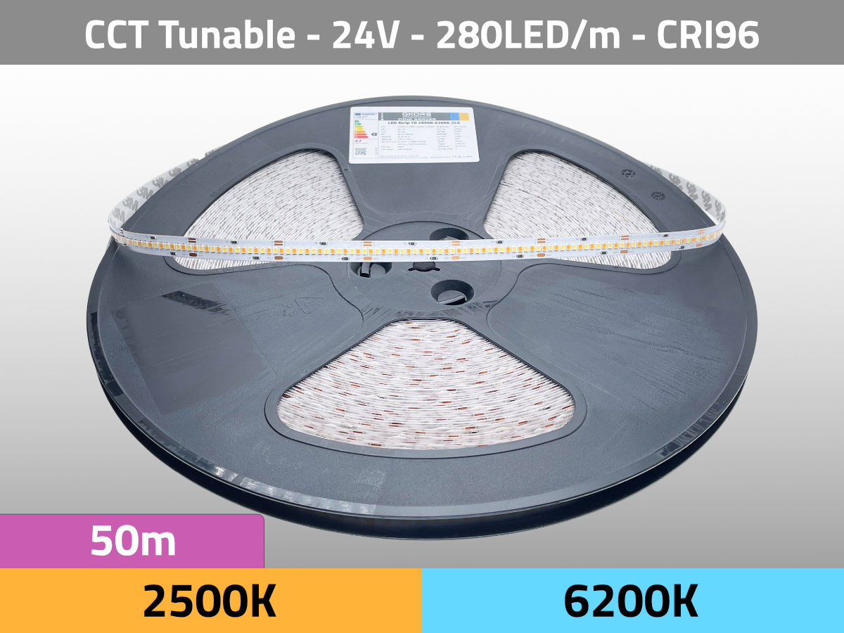 LED Strip CRI96 TLCI98 High Output A1ß0036-50 50m Roll