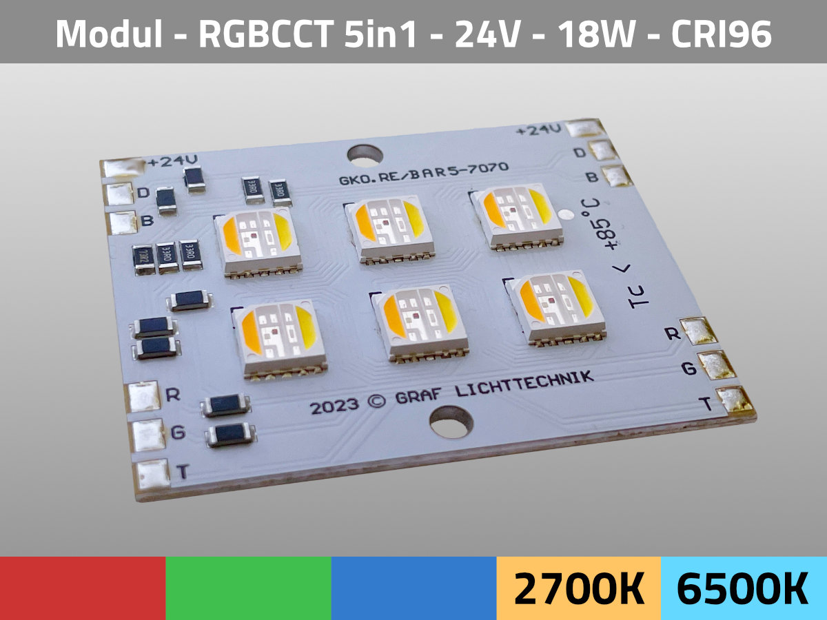 RGB CCT LED High Power CRI TLCI iso